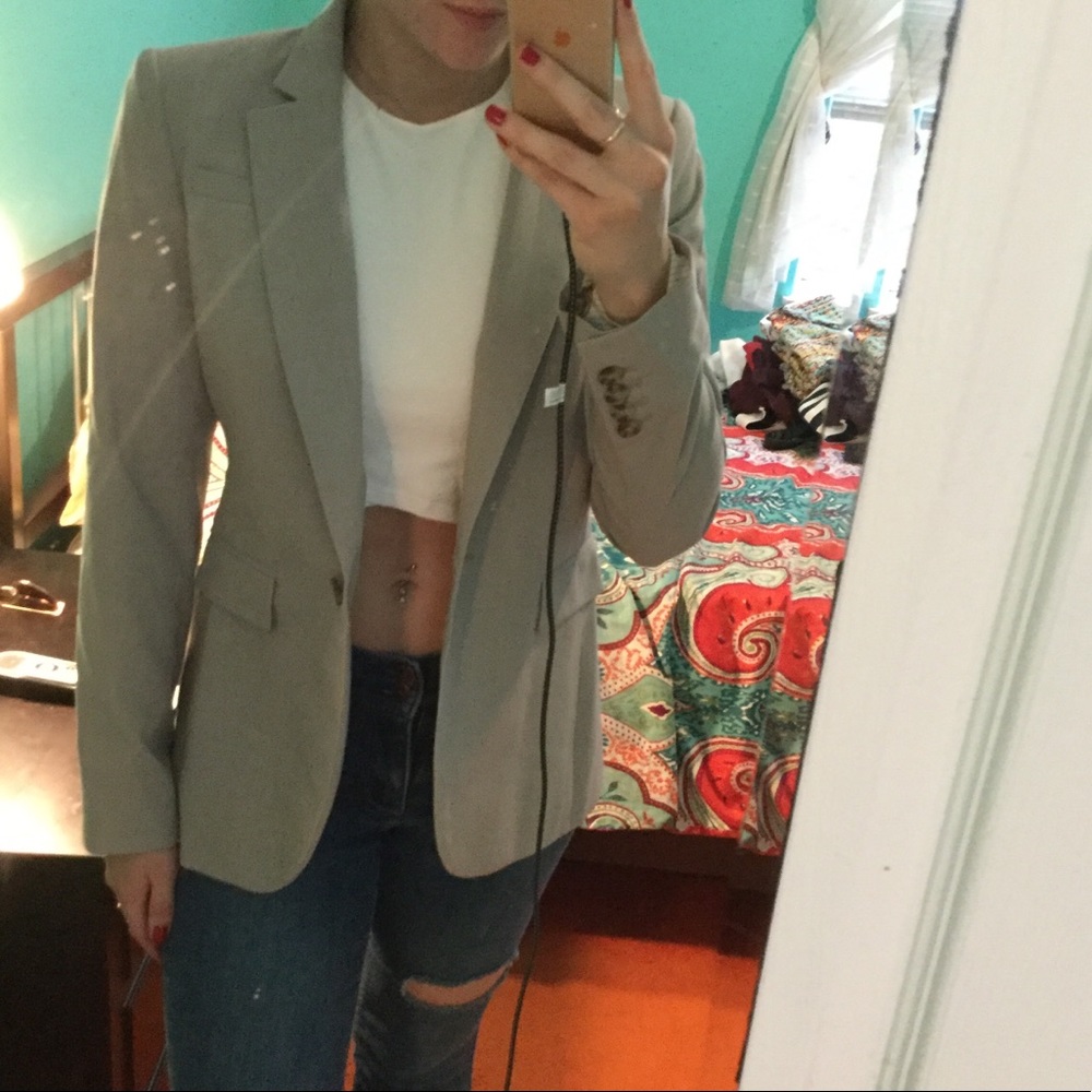 Banana Republic Grey Blazer